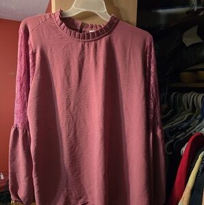 Studio 1886 Blouse with lace detail